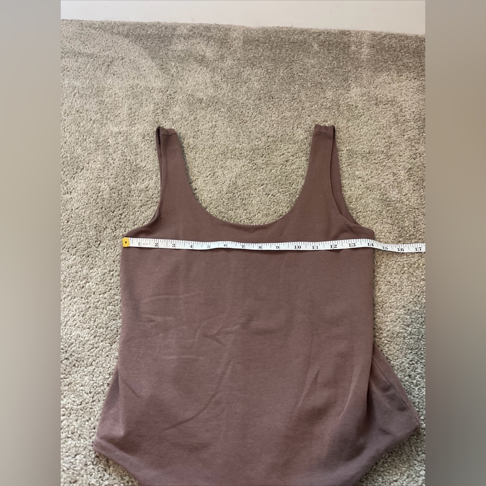 Banana Republic True Hues Brown Tank Top Bodysuit Sleeveless Size Medium - Picture 2 of 5
